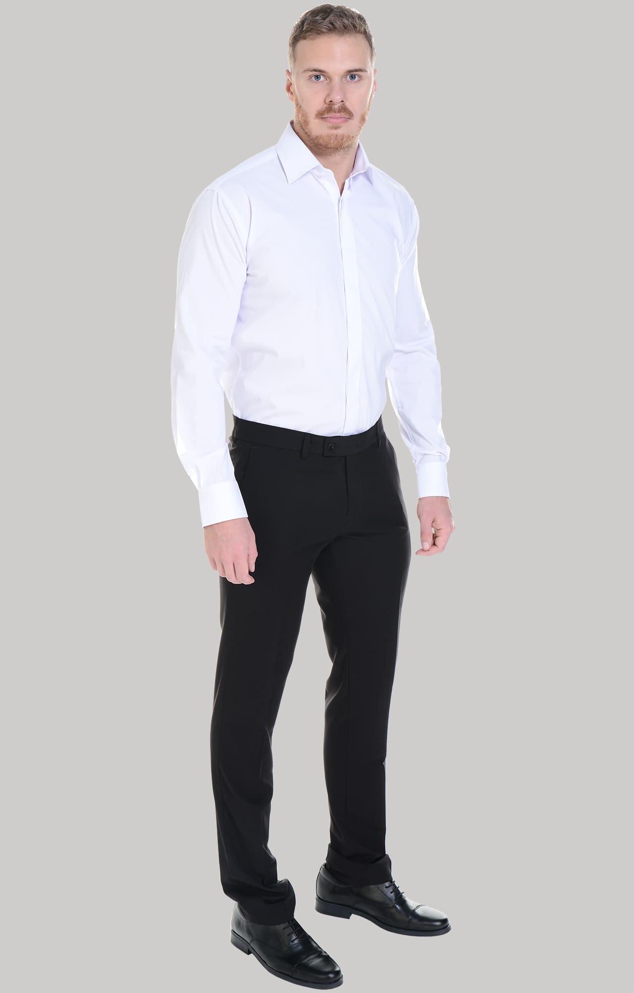 62466 Рубашка мужская  white El-Risto  Корпоративная одежда  размер 42/170-176  - Вид №7