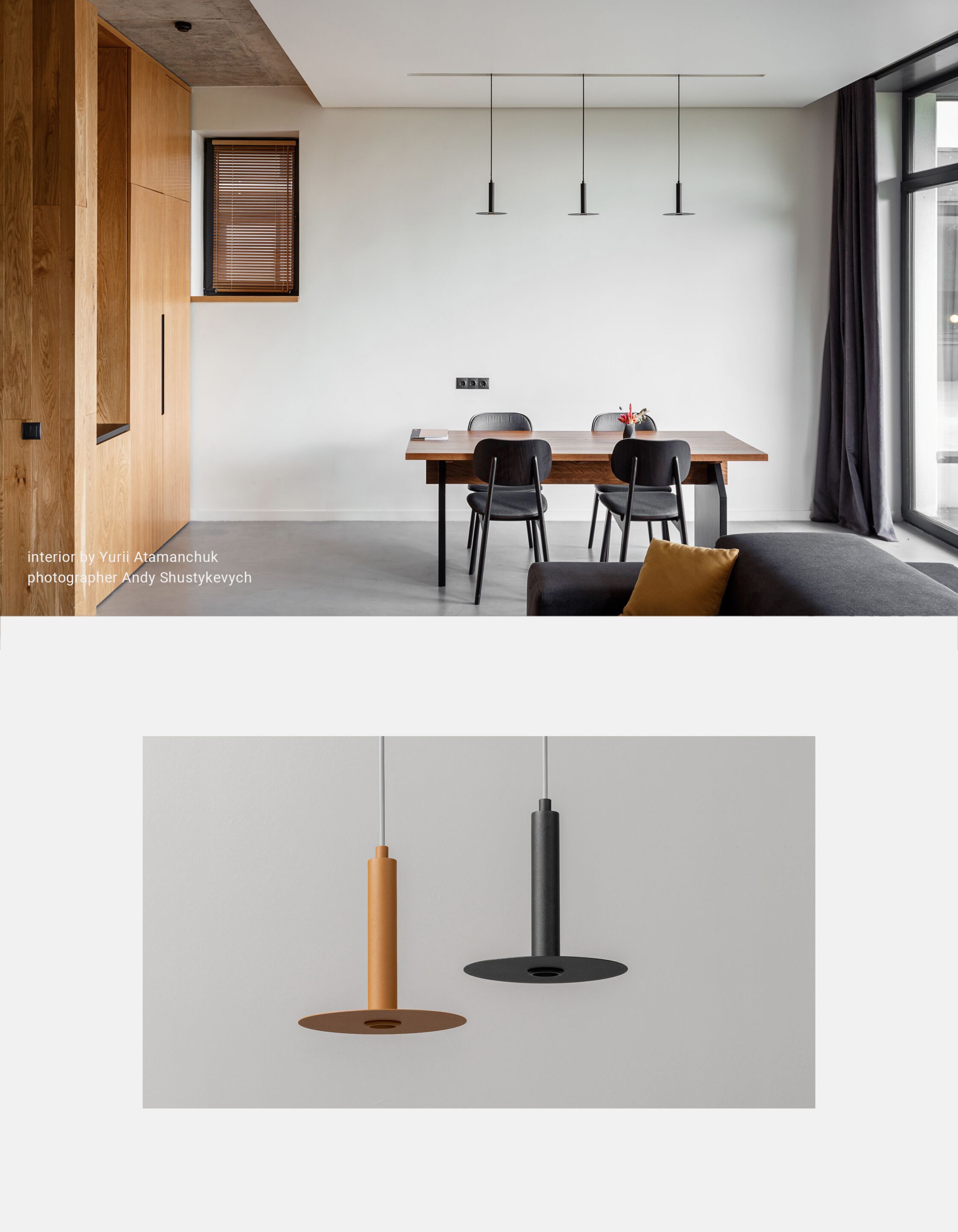 Порошковое покрытие стальной подвесной светильник +kouple PLATE SPOT ARCH-00068402 - Вид №4