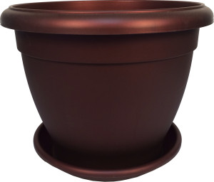 1002-5 Горшок цветочный Le Jardin 2 d=20 Бронза бордо Цветочная коллекция