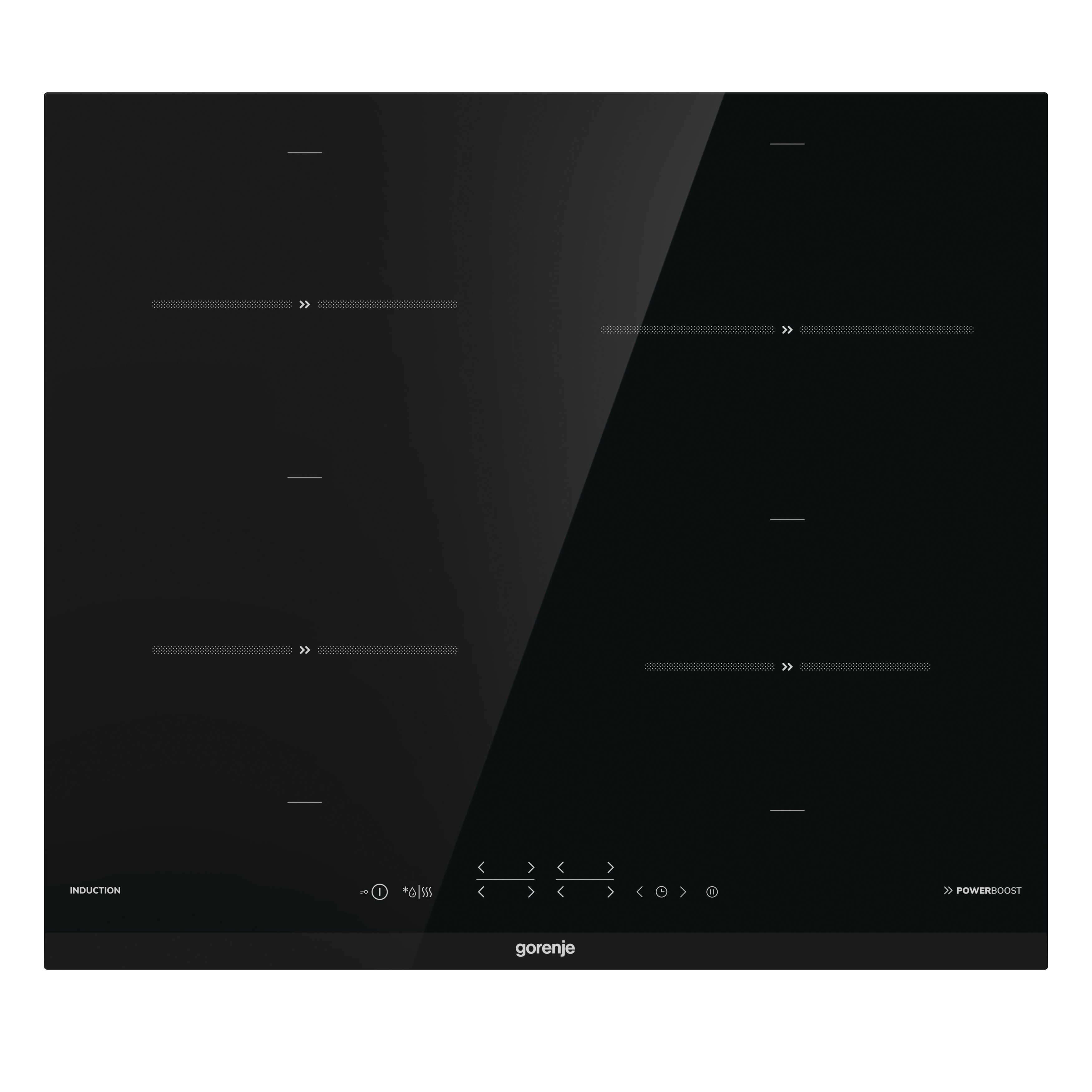 IT641BCSC Встраиваемая варочная панель / 5.4х59.5x52 см,стеклокерамика,сенсорное управление ,индукция,черный Gorenje Santreyd  - Вид №1