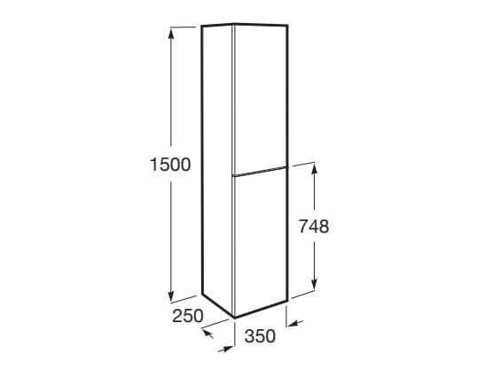 Деревянная подвесная колонна для ванной комнаты Roca Экстра ARCH-00096484 - Вид №31