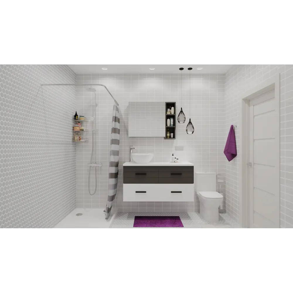 Тумба подвесная «Авангард» 60 см цвет белый Santreyd STLM-2168884 - Вид №6