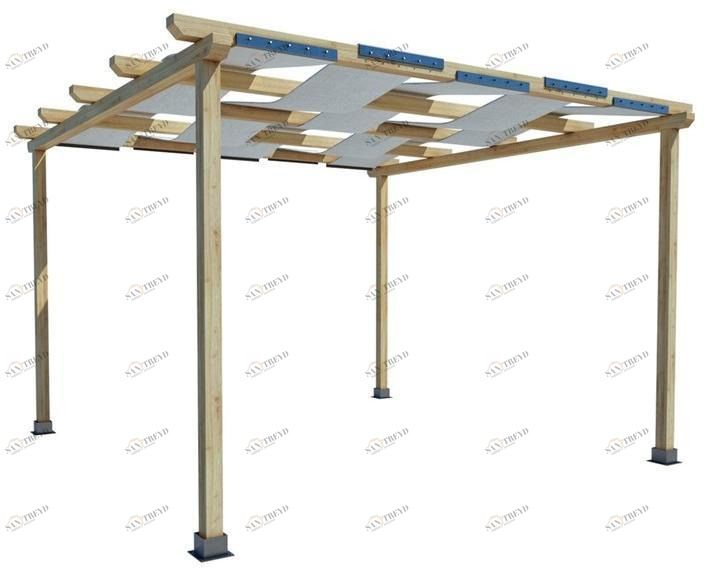 Zuri Design Отдельностоящая пергола из ели  G-01-ppa1 / g-01-ppa2 