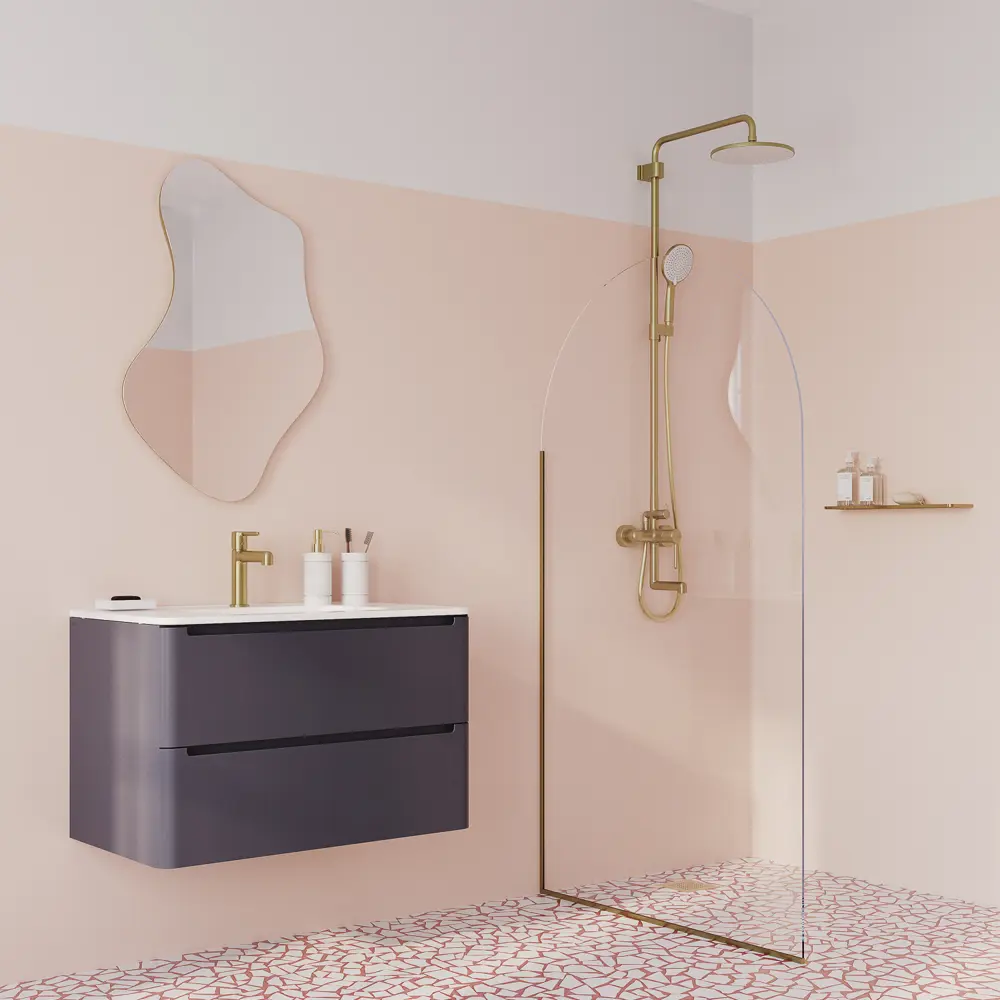 Душевая система Iddis Aiger AIGMG3Fi06 со смесителем 3 режима цвет золото STLM-2054222 - Вид №14