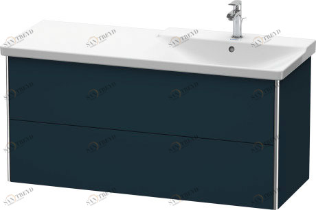 XS418909898 XSquare Тумбочка подвесная Темно-синий шелковисто-матовый лак Duravit