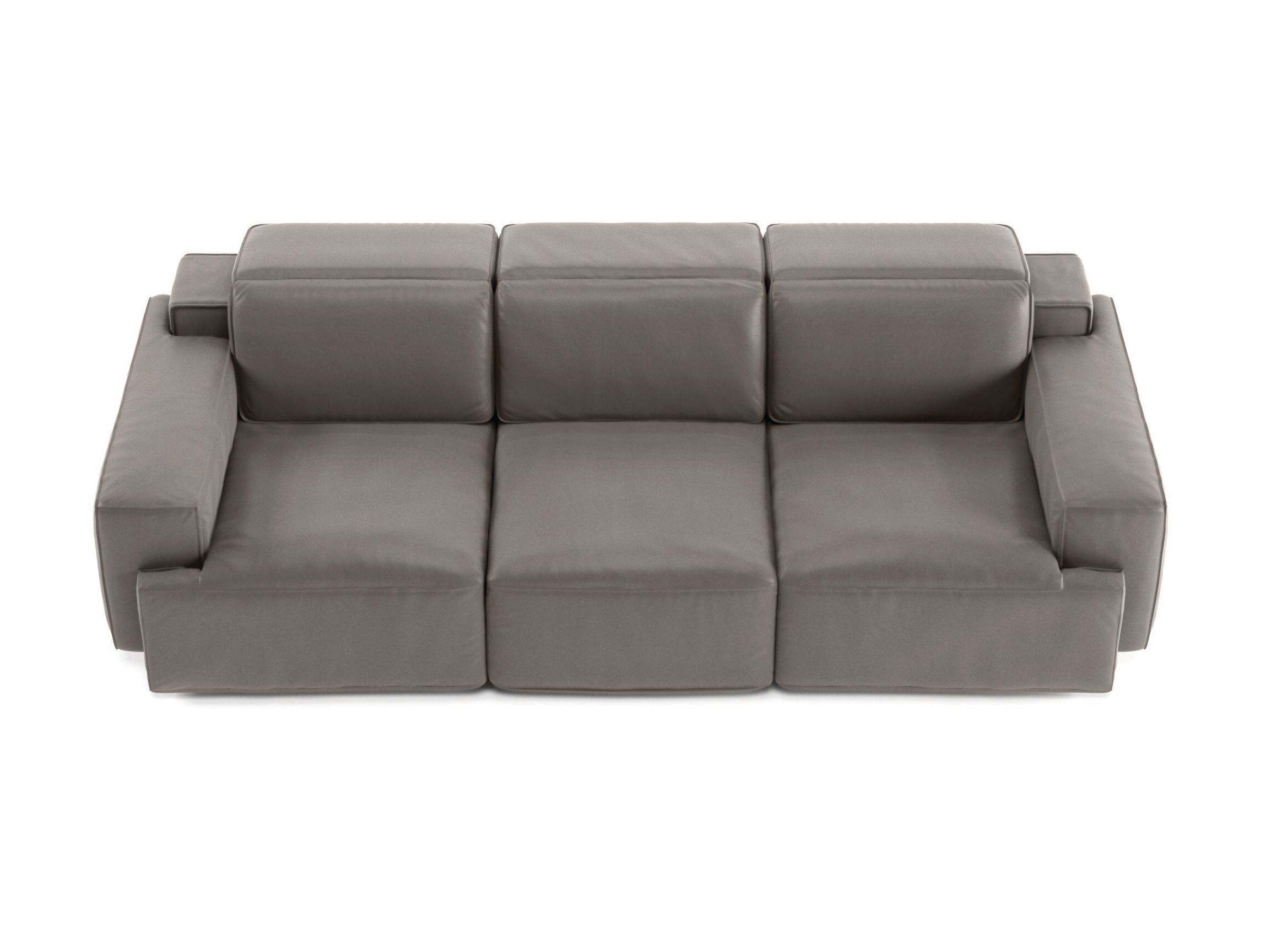 3-местный кожаный диван с откидной спинкой Natuzzi Italia IAGO ARCH-00124002 - Вид №4