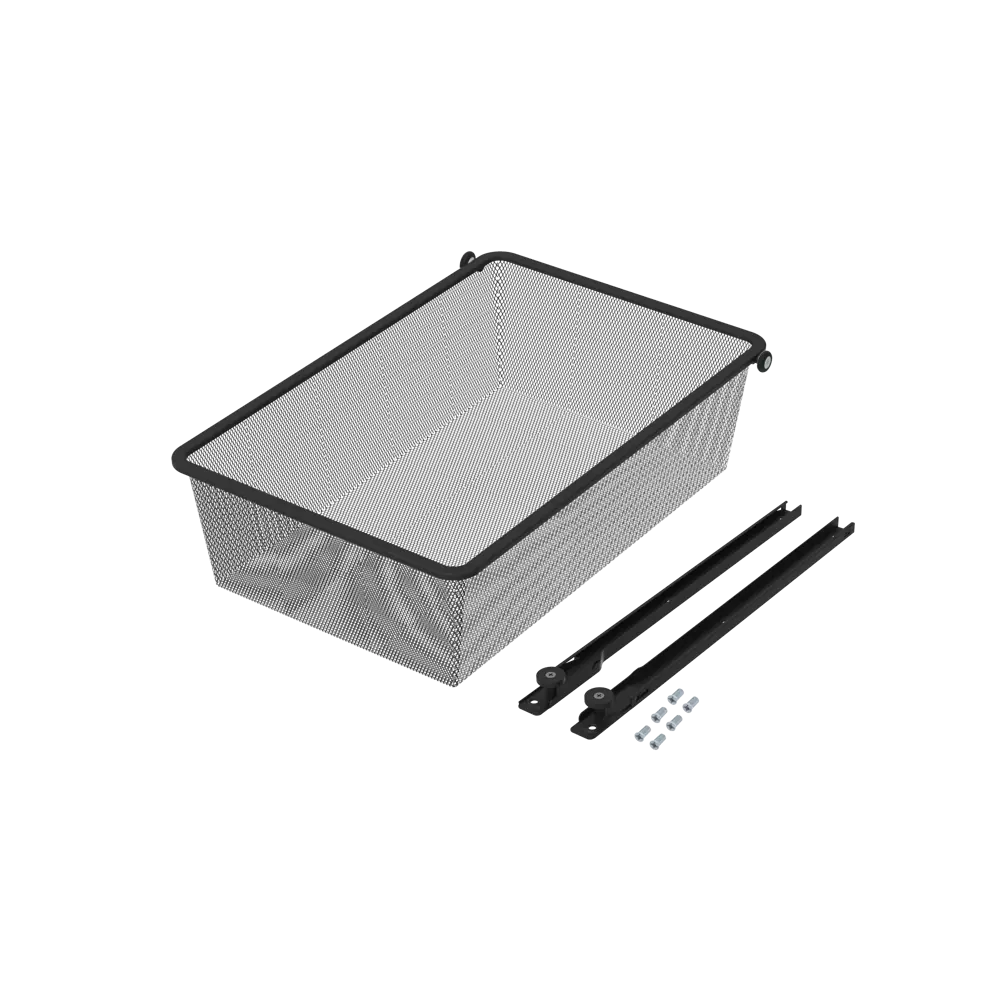 Выдвижная корзина с рамой KONSENSA Лион 36.8x51.4x14.4 см цвет черный 89436154 STLM-2119014  - Вид №6