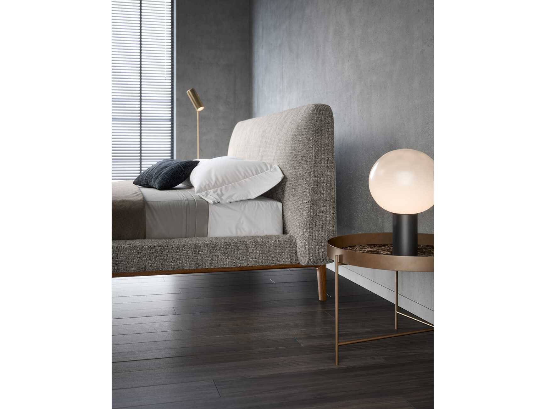 Двуспальная кровать с мягким изголовьем Novamobili SEEYOU ARCH-00096175 - Вид №4