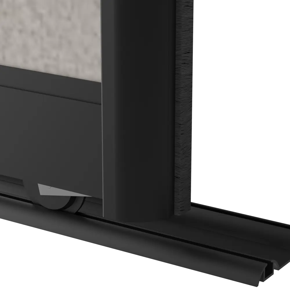 Дверь-купе KONSENSA 244.5x80.4 см МДФ цвет бетон профиль черный STLM-2025274 - Вид №5