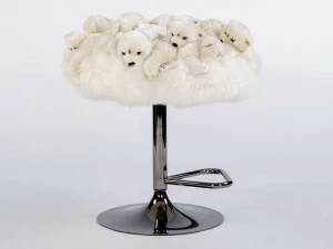 APCOLLECTION Стул из полиэстера с подставкой для ног