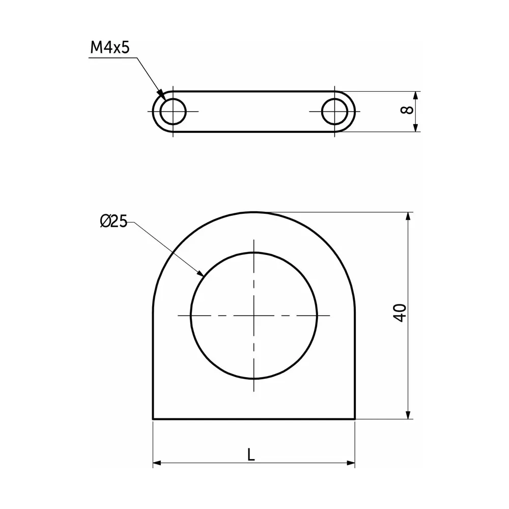 INSPIRE Ручка мебельная черная 40 мм для коллекции Лион 88021697 STLM-1094140 - Вид №6