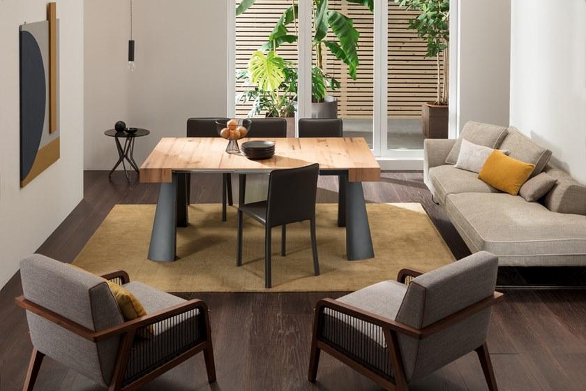 Ozzio Italia Выдвижная прямоугольная деревянная консоль  T028  - Вид №7