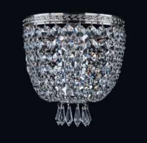 Настенный светильник бра Flashed 1927/1/W/Ni BOHEMIA IVELE  078235 Прозрачный;серебро