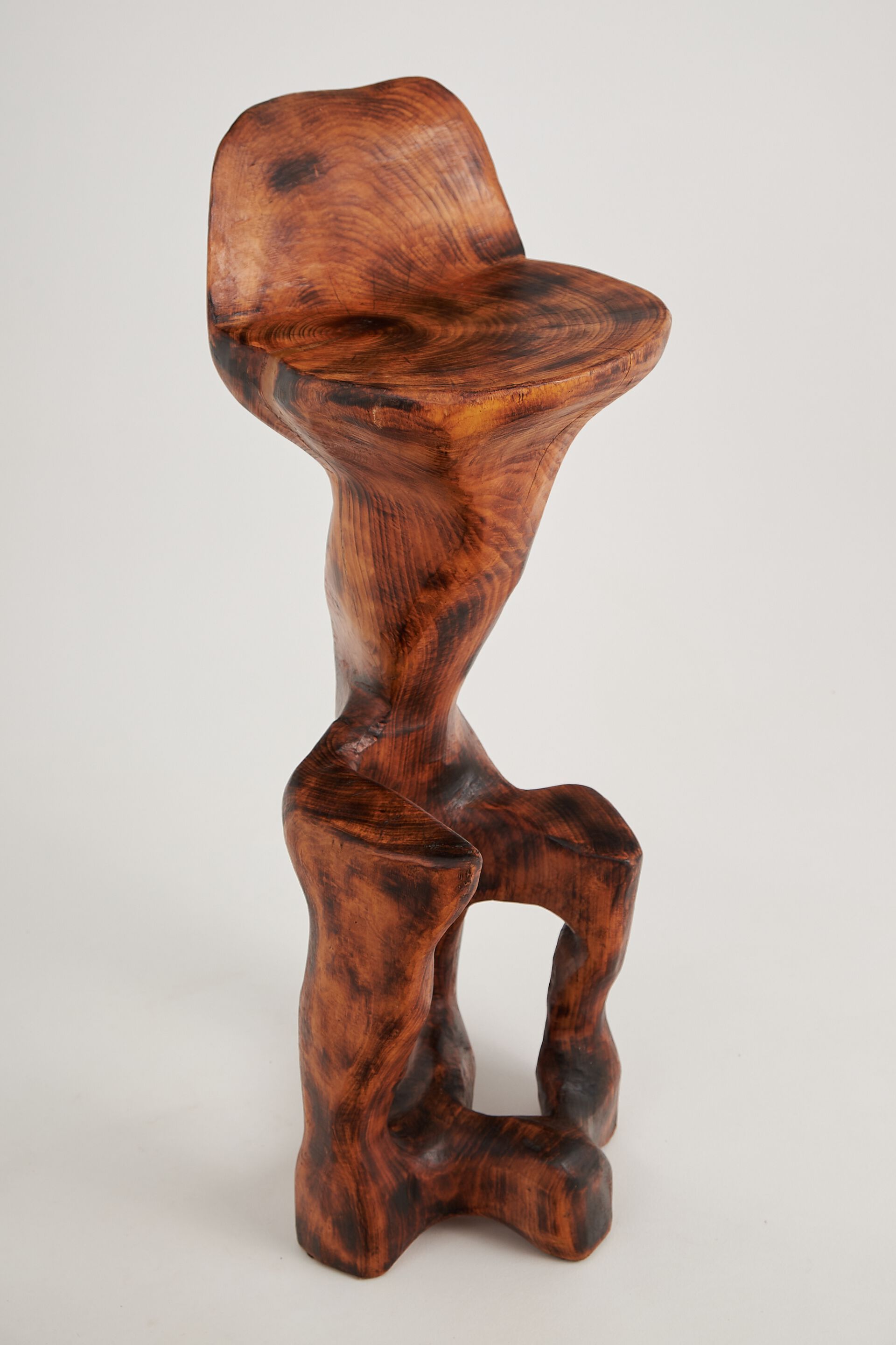 Высокий деревянный стул со спинкой Logniture Makha ARCH-00052429 - Вид №8