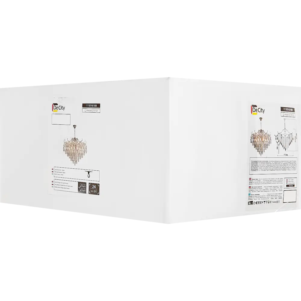 Люстра каскадная потолочная De City Бриз 8 ламп 24 м² E27 220 V STLM-2023475 - Вид №9