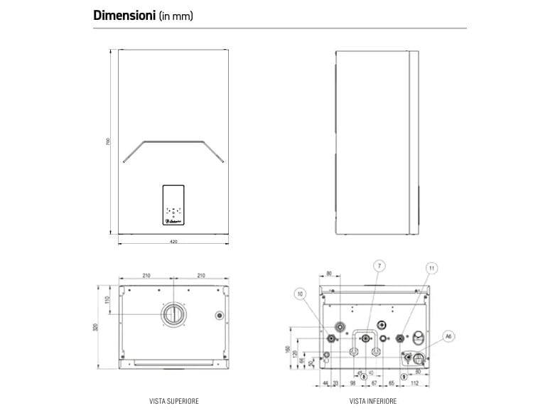 Конденсационные настенные котлы только для отопления Lamborghini CaloreClima Alhena ARCH-00060486 - Вид №2