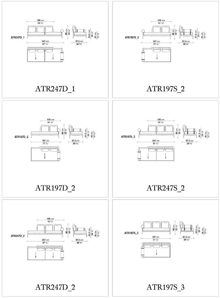 B&B Italia Угловой диван в ткани Atoll sun-id-1427879 - Вид №7