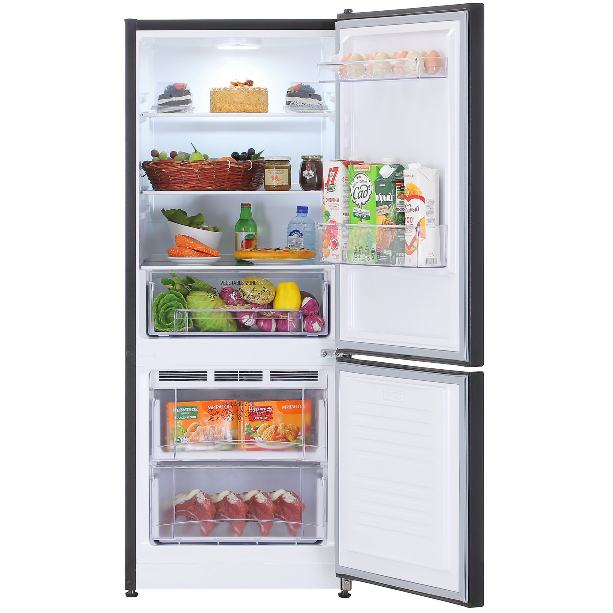 9953409 Холодильник с морозильником   Nordfrost NRB 121 B черный STDN-0102841 - Вид №5