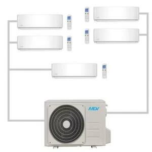 Мульти-сплит система MDV MD5O-42HFN1 на пять комнат