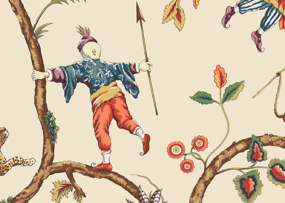 Нетканые обои с рисунком Jannelli&Volpi SCALAMANDRÉ ARCH-00091858 - Вид №4