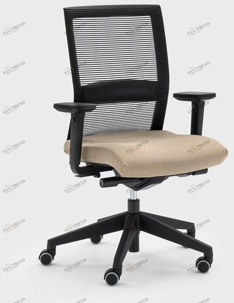 Viganò Офисный стул с регулируемой высотой из ткани с подлокотниками Winner sun-id-1448311