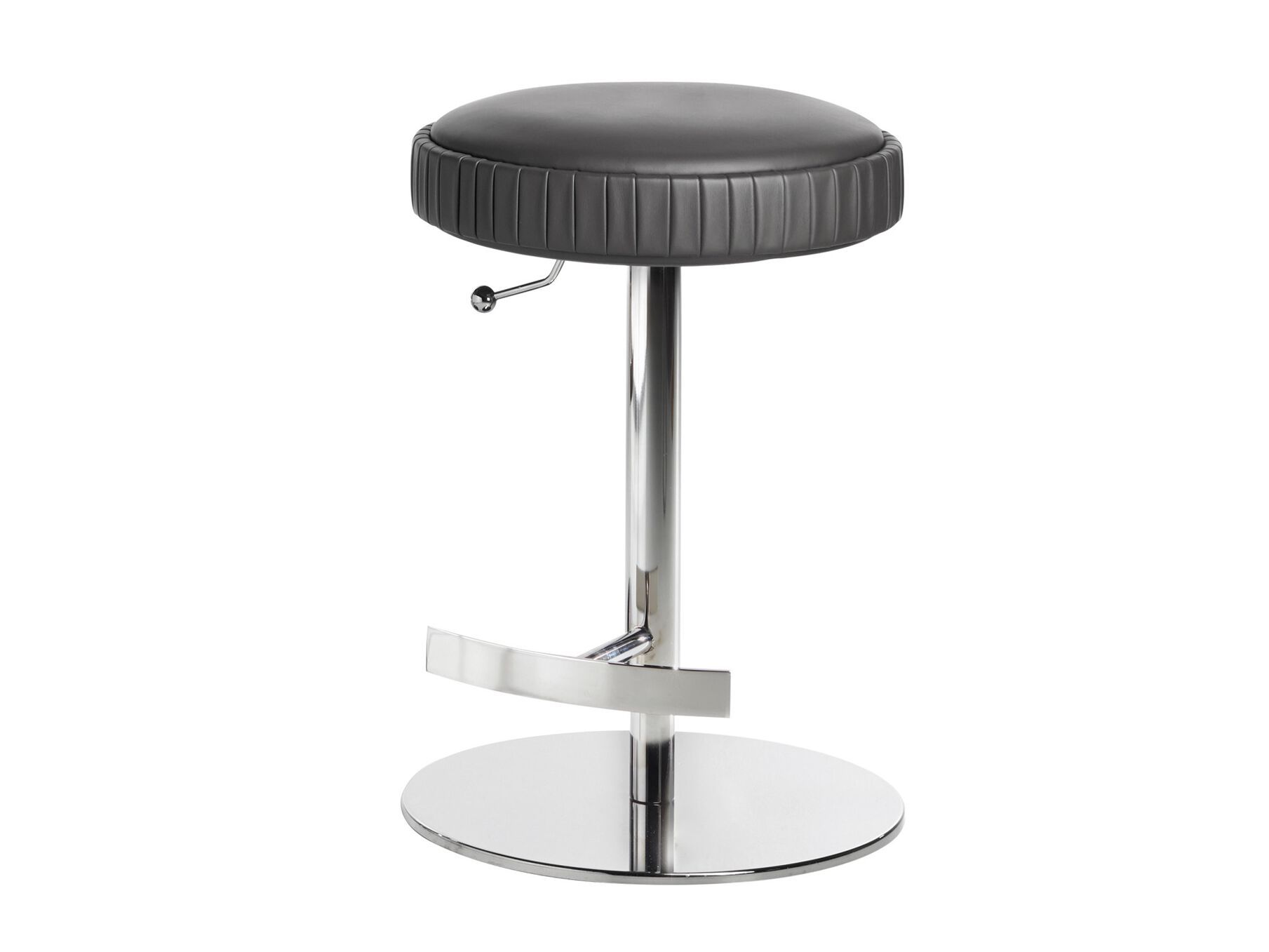 Кожаный поворотный стул Potocco плиссе ARCH-00078213