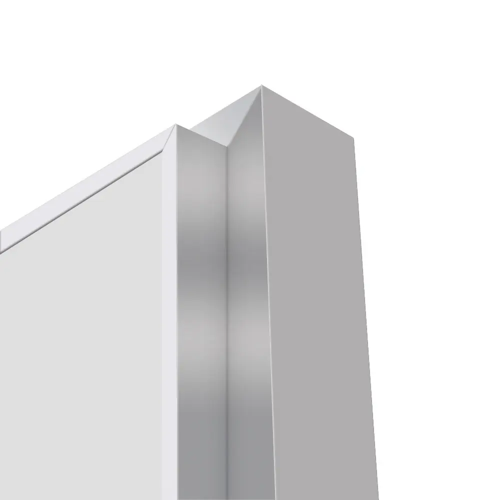 Дверь межкомнатная глухая Invisible 60x220 см цвет белый с замком обратное открытие алюминиевая кромка 89433717 STLM-2095841 VELLDORIS  - Вид №5