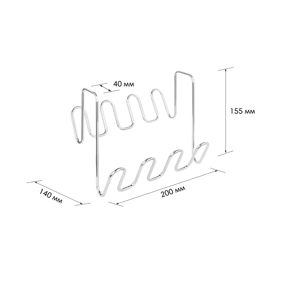 Крючок на душевую кабину «Модулус» цвет хром Santreyd STLM-2118089 - Вид №7