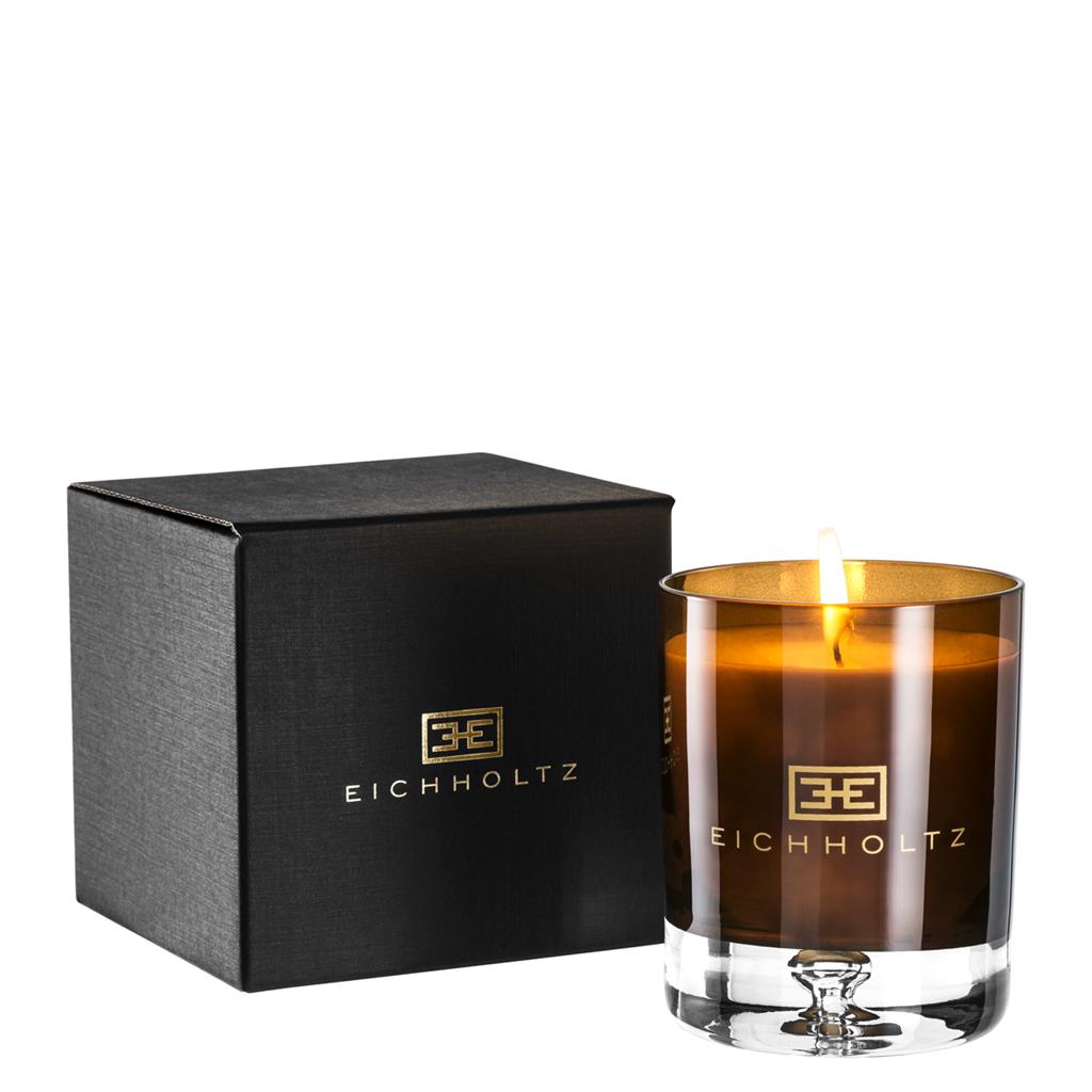Свеча в стакане коричневая 110769/1 EICHHOLTZ  00-3879466 Коричневый  - Вид №1