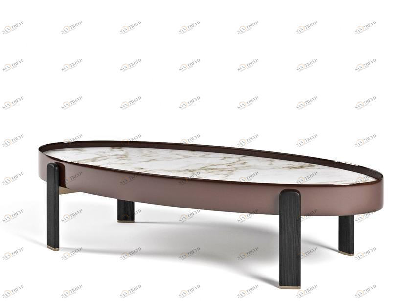 Formitalia Низкий овальный мраморный журнальный столик sun-id-1477271