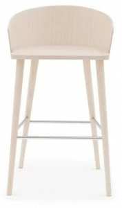 Billiani Высокий табурет из ясеня с подставкой для ног Fitt hug 056