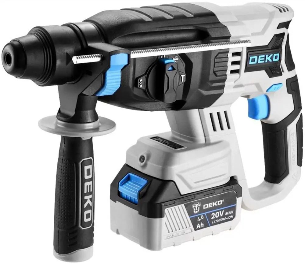 Аккумуляторный перфоратор DEKO ZKCH20 SDS-plus с двумя батареями 89370291