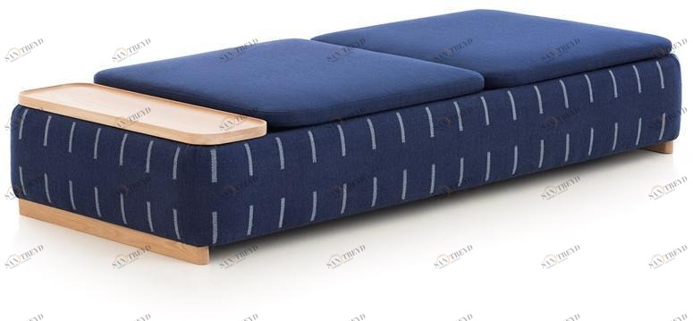 GAN Прямоугольный пуф из ткани Lan sun-id-1398972