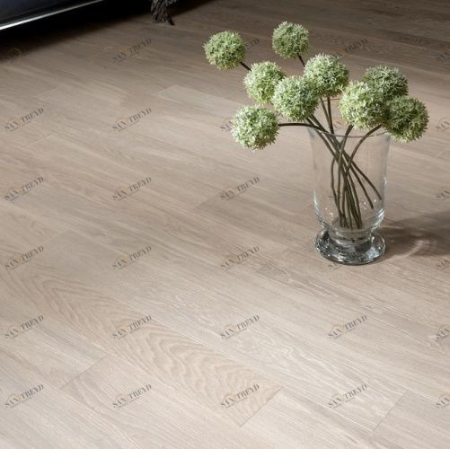 Паркет Ёлка Coswick Ренессанс Белый Иней Масло Дуб Селект (Гладкая) 647,7х107,95 мм 11241258