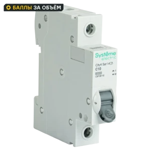 Автоматический выключатель Systeme Electric City9 1P 10А для надежной защиты сети 89412713