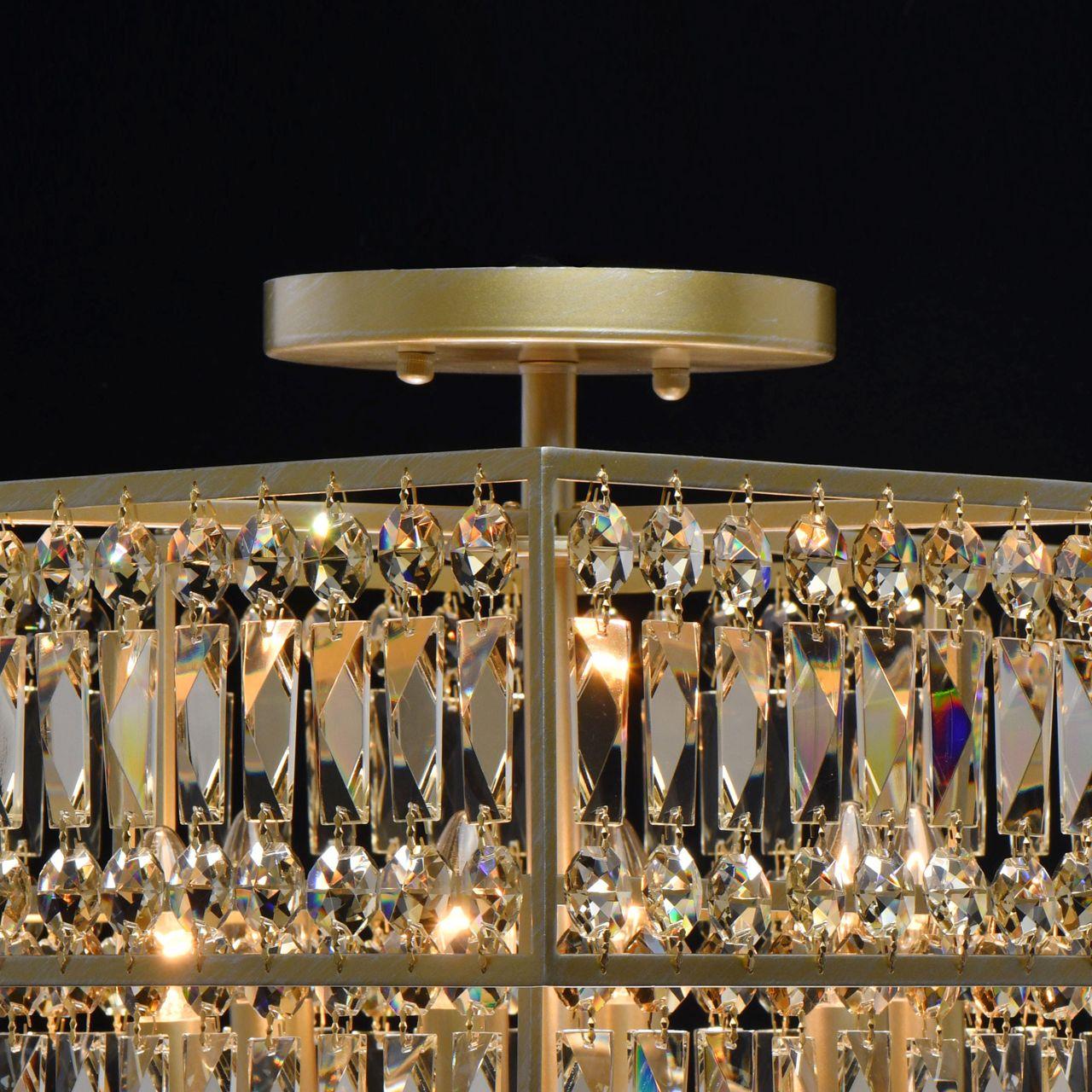 Потолочная люстра MW-Light Монарх 121012306 MW-LIGHT ДИЗАЙНЕРСКИЕ, МОНАРХ, ДВУХЪЯРУСНЫЕ 278931 Золотой  - Вид №1