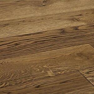 Массивная доска Challe Boulogne Терра Дуб Натур с брашью (Текстурированная) 400-2000х150 мм.