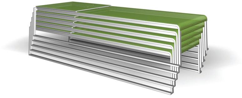 MOBIKA GARDEN Штабелируемый садовый кушетка из нержавеющей стали sun-id-1417318 - Вид №1