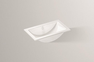 2201000401 Встраиваемая раковина, eb.r585, белая, противомикробное Alape серия R