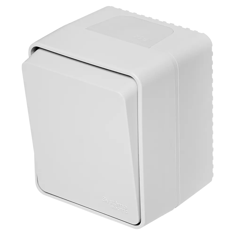 Выключатель накладной Systeme Electric AtlasDesign 1 клавиша цвет серый AtlasDesign Profi STLM-2011597 - Вид №1