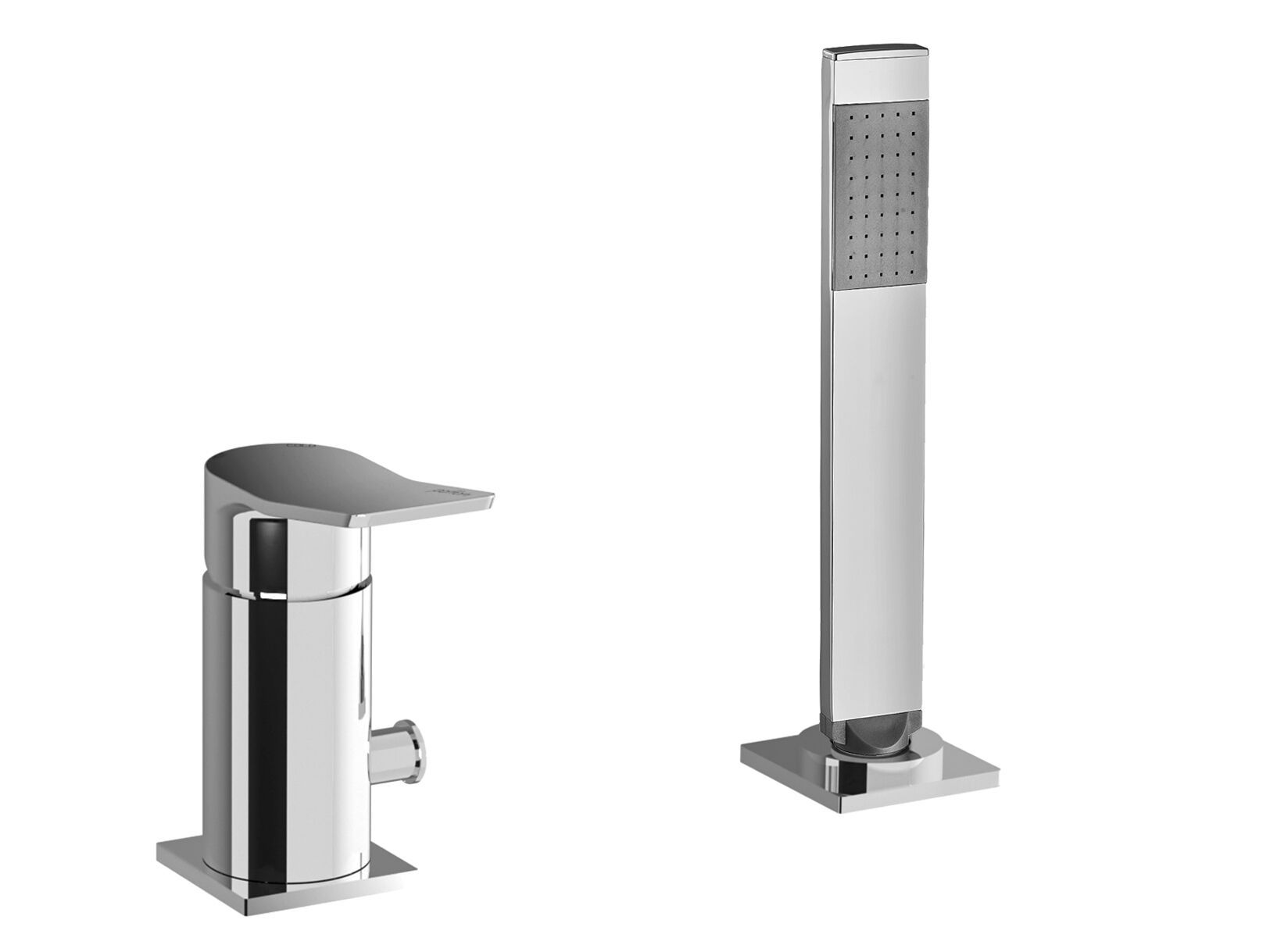 Смеситель для ванны с 2 отверстиями и ручным душем RUBINETTERIA PAFFONI Tilt ARCH-00102902 - Вид №1