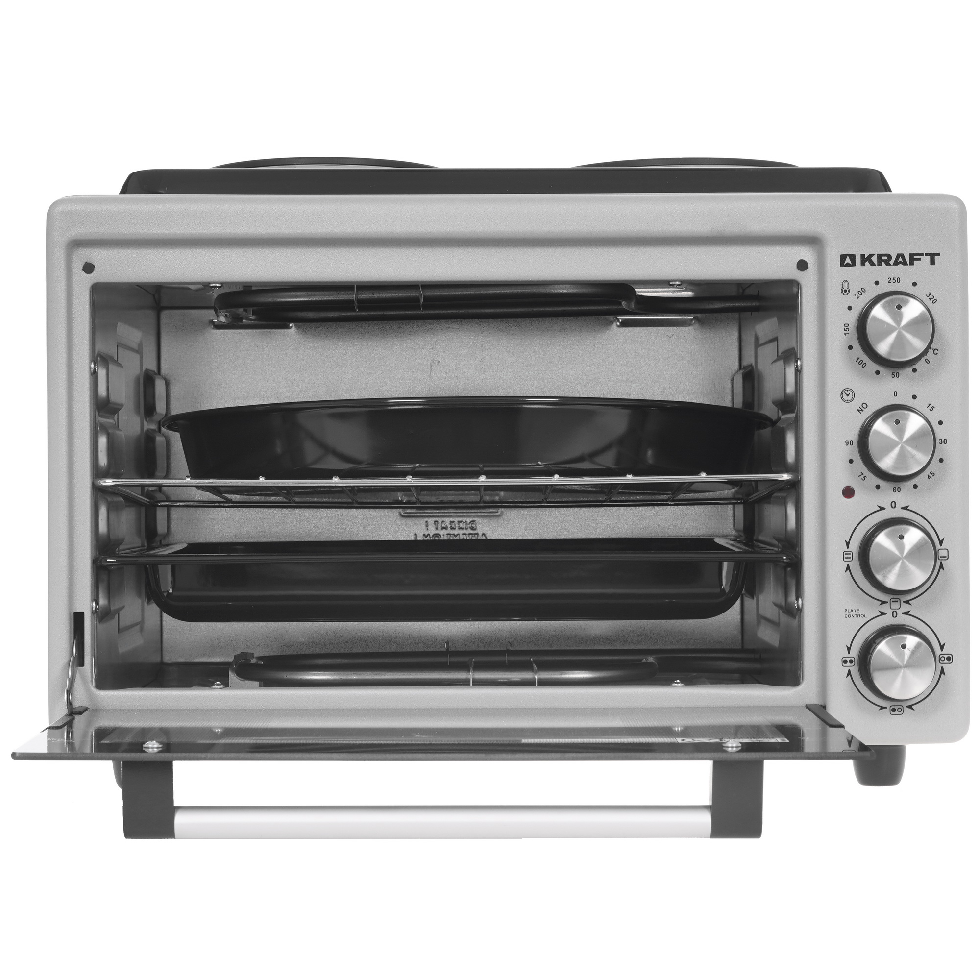 5347098 Мини-печь Kraft KF-MOHP 3800 GR серебристый STDN-0072208 - Вид №5
