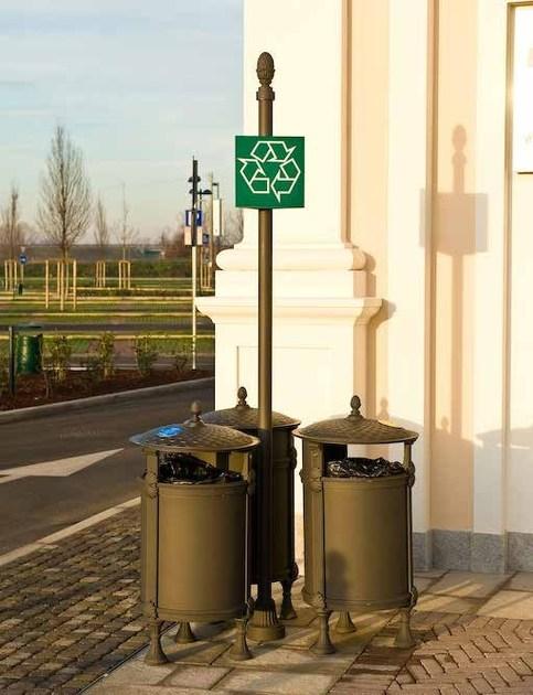 Neri Урна для мусора с крышкой для улицы Layia 2270  - Вид №3