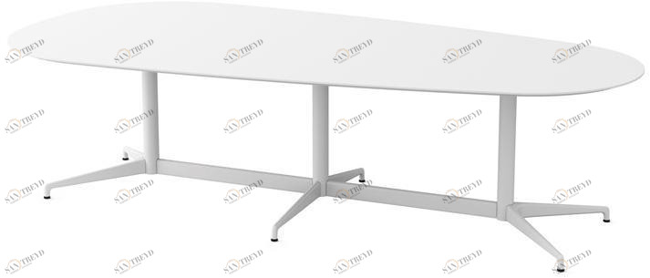 Herman Miller Овальный стол для совещаний с системой управления кабелями Civic sun-id-1361179