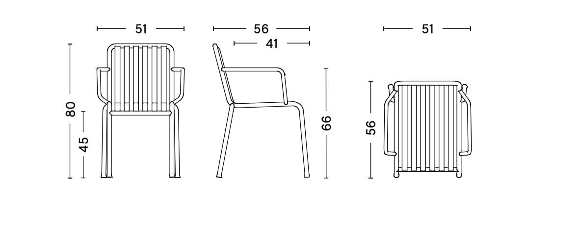 Стальной садовый стул In Stock Hay ARCH-00037461 - Вид №9