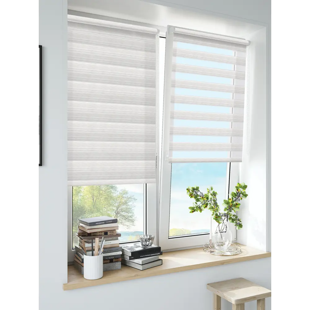 Штора рулонная день-ночь Granada 50x160 см экрю MIAMOZA Коллекция 2024г STLM-2073198 - Вид №3