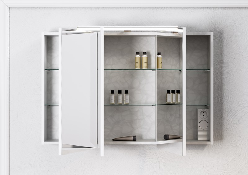 Бродвей Шкаф-зеркало со светильником Brw.04.10 AQWELLA Broadway sun-id-277902 - Вид №1