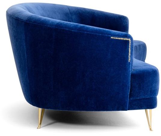 Mytto 3-х местный бархатный диван Larforma sun-id-1443122 - Вид №6