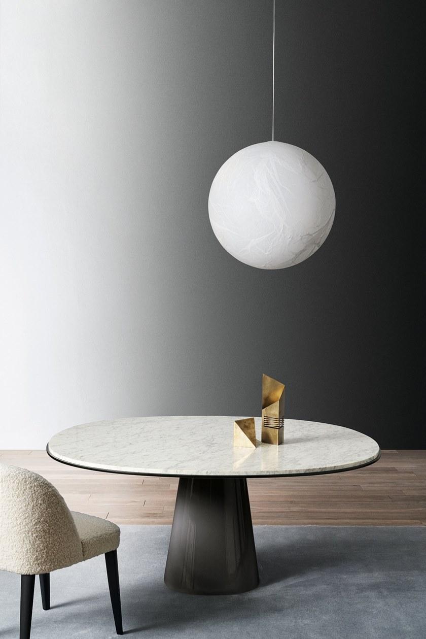 Meridiani Круглый обеденный стол из натурального камня sun-id-1442674 - Вид №1