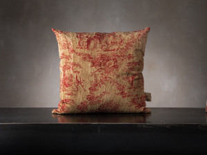 Квадратная подушка из вискозы и хлопка